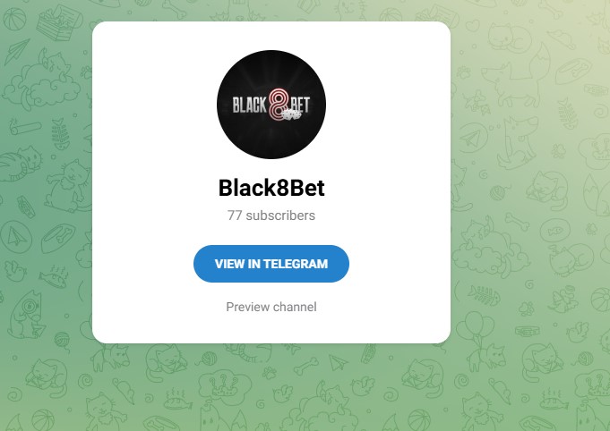 Black8bet Telegram